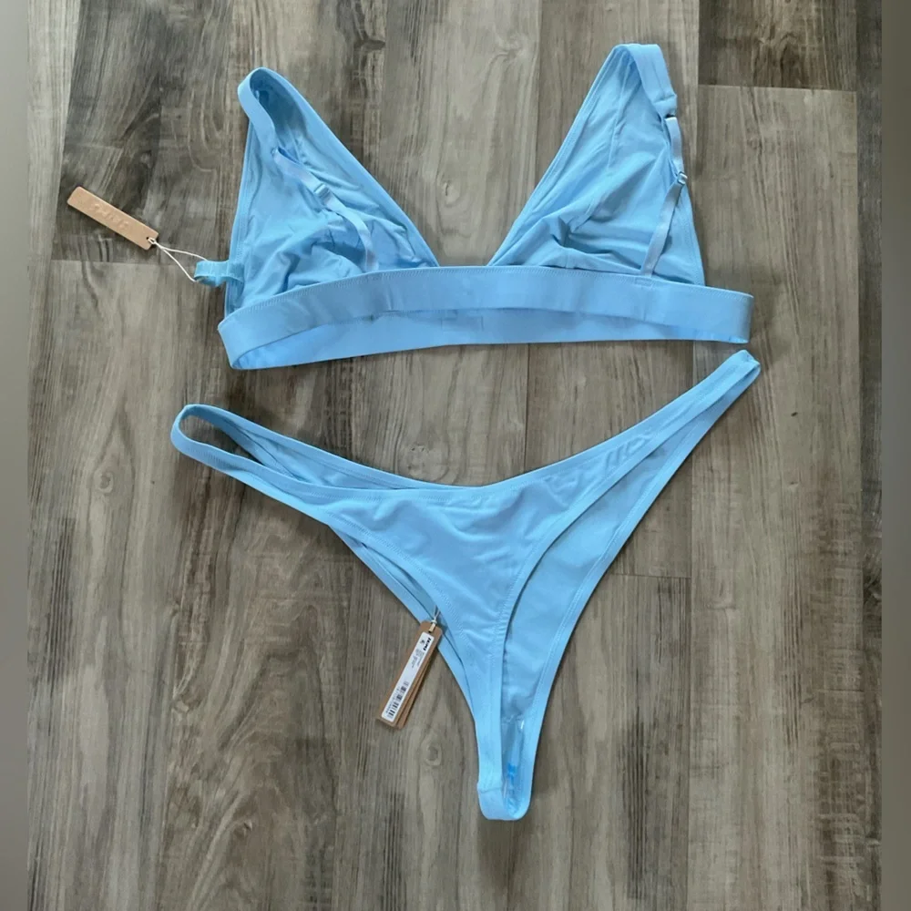 SKIMS IRIS BLUE BIKINI SIZE 4X NWT